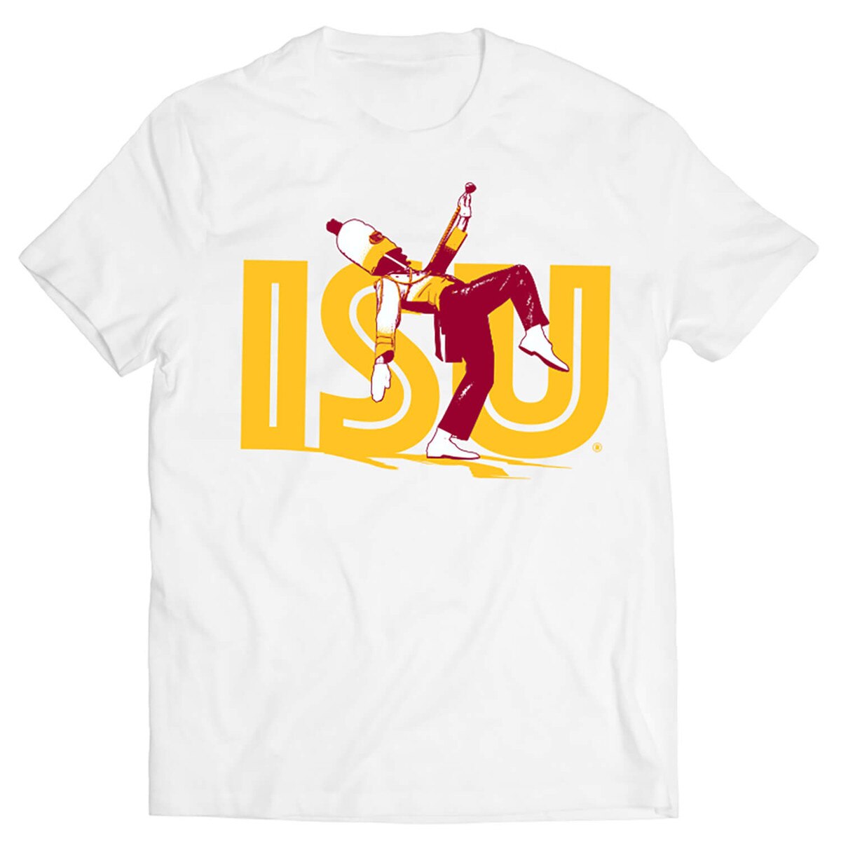 CI Sport ISU White Drum Major Short Sleeve T-Shirt vendor image
